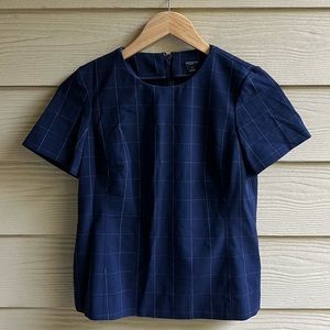 Ann Taylor Check Blouse.